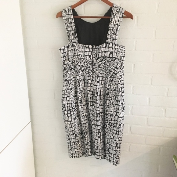 Anthropologie X Adrianna Papell Mini Dress Animal print Babydoll Mobwife 14 - Picture 8 of 12